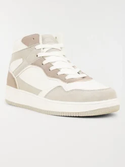 Baskets montantes femme beige (36-41)