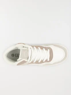 Baskets montantes femme beige (36-41)