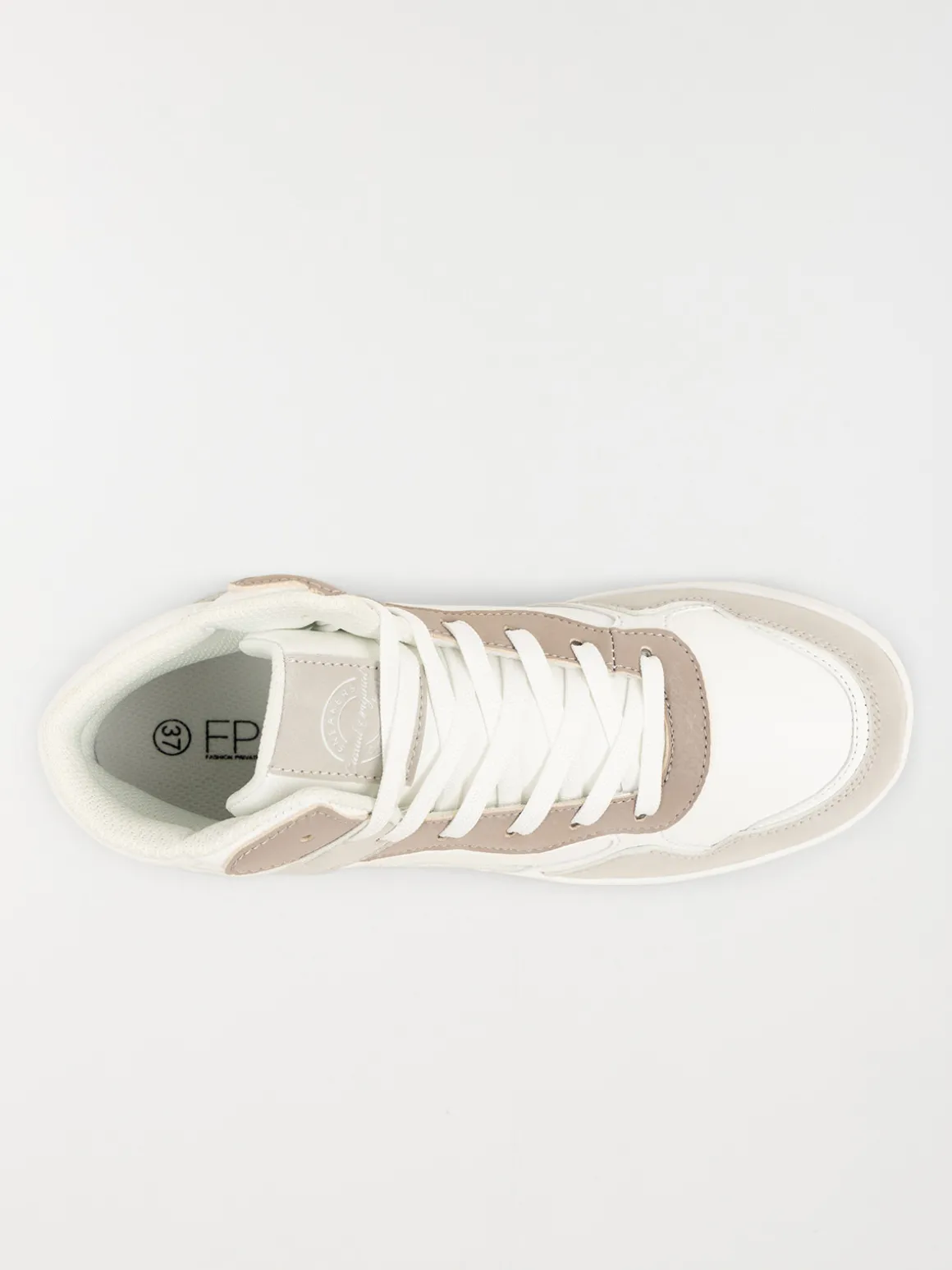 Baskets montantes femme beige (36-41)