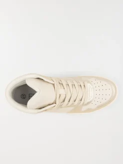 Baskets montantes femme blanc (36-41)