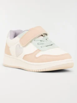 Baskets multicolores coeur fille (24-30)