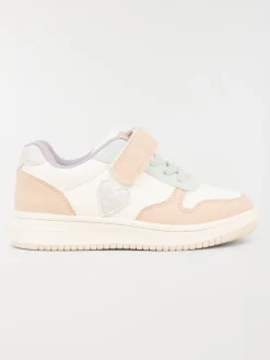 Baskets multicolores coeur fille (24-30)