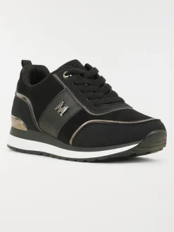 Baskets noires à lacet femme (36-41)
