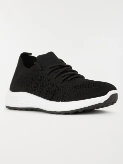 Baskets noires à lacets femme (36-42)