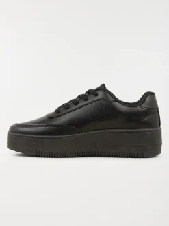 Baskets noires à lacets femme (36-41)