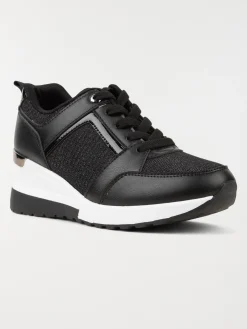 Baskets noires compensées femme (36-41)