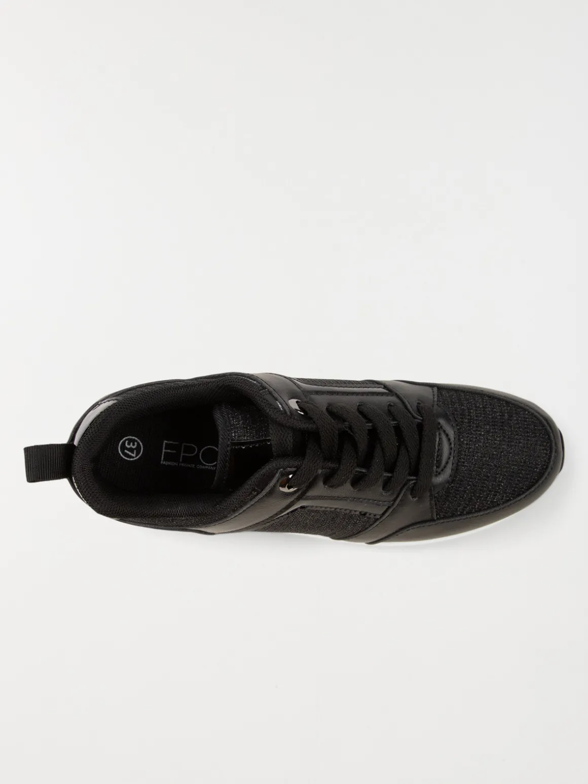 Baskets noires compensées femme (36-41)