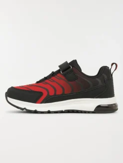 Baskets noires et rouges garçon (31-39)