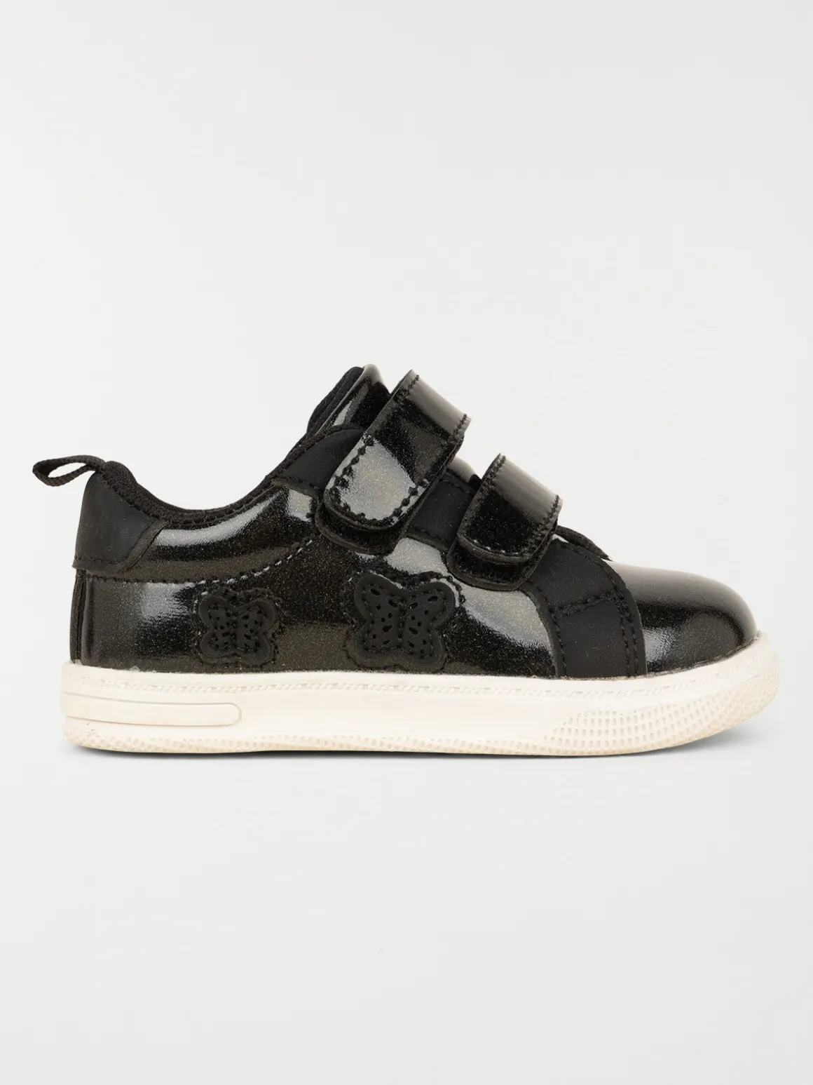 Baskets noires papillons fille (19-23)