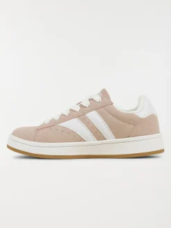 Baskets roses à lacets fille (31-36)