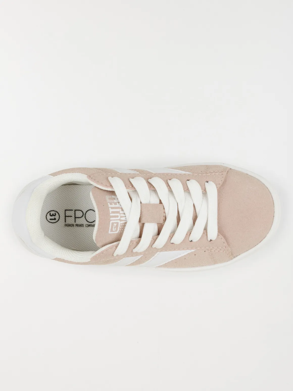 Baskets roses à lacets fille (31-36)