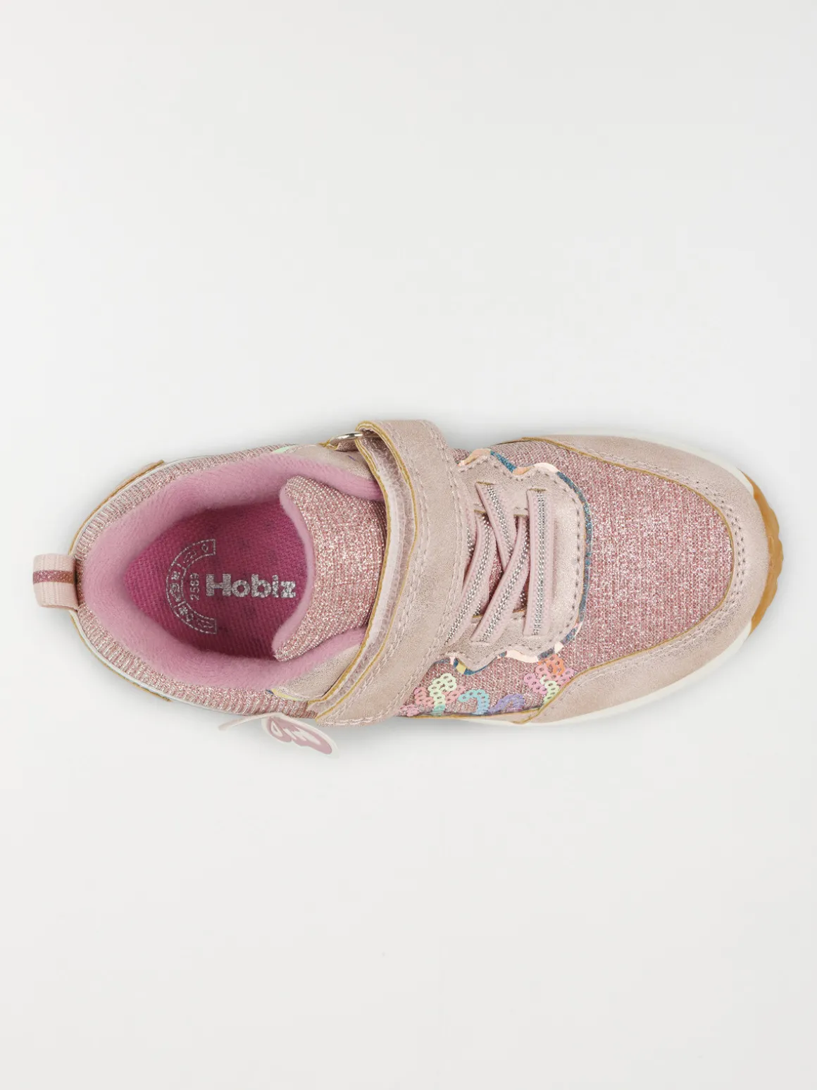 Baskets roses papillon fille (24-30)