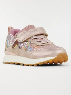 Baskets roses papillon fille (24-30)