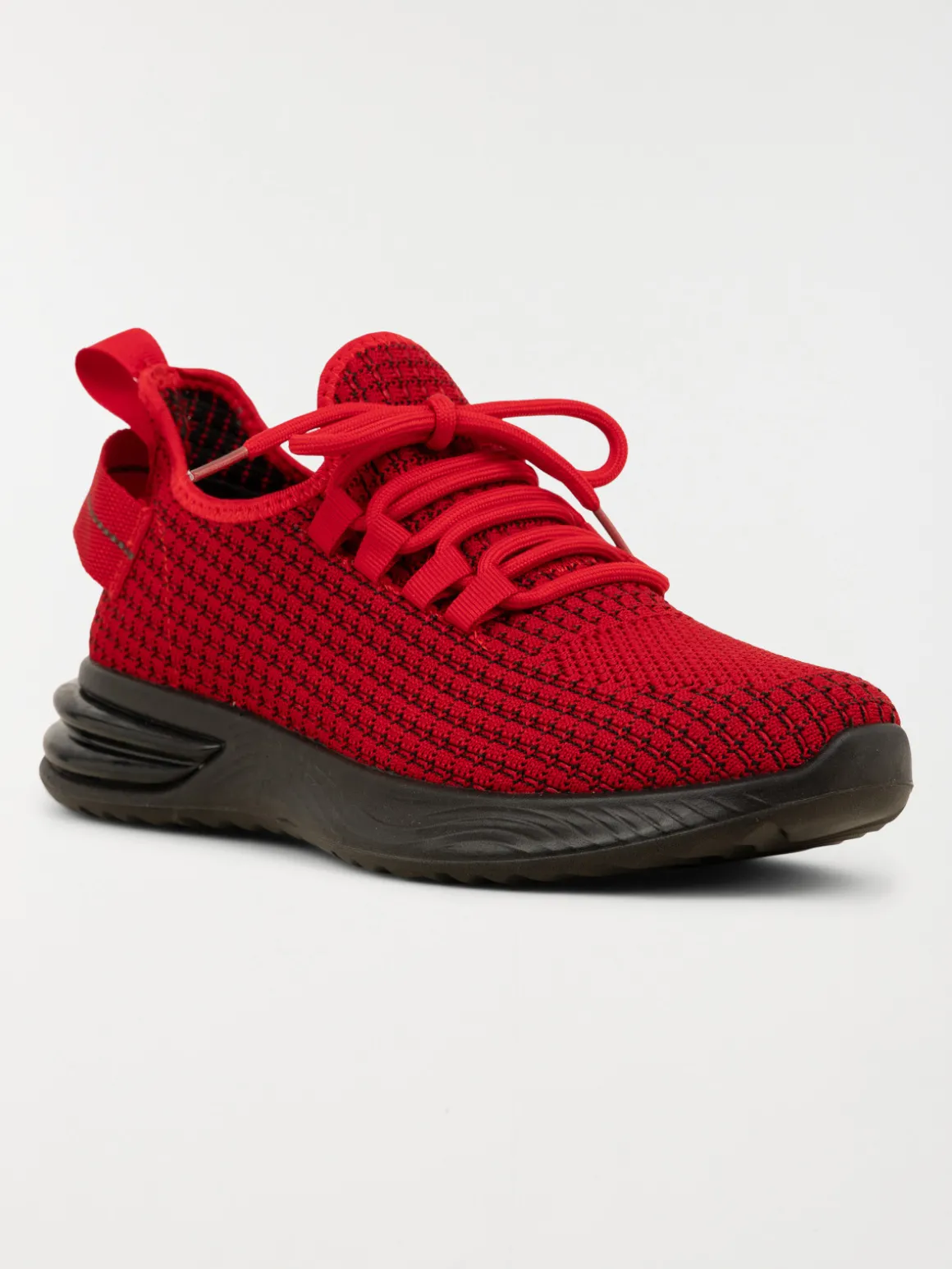 Baskets rouges à lacets homme (40-46)