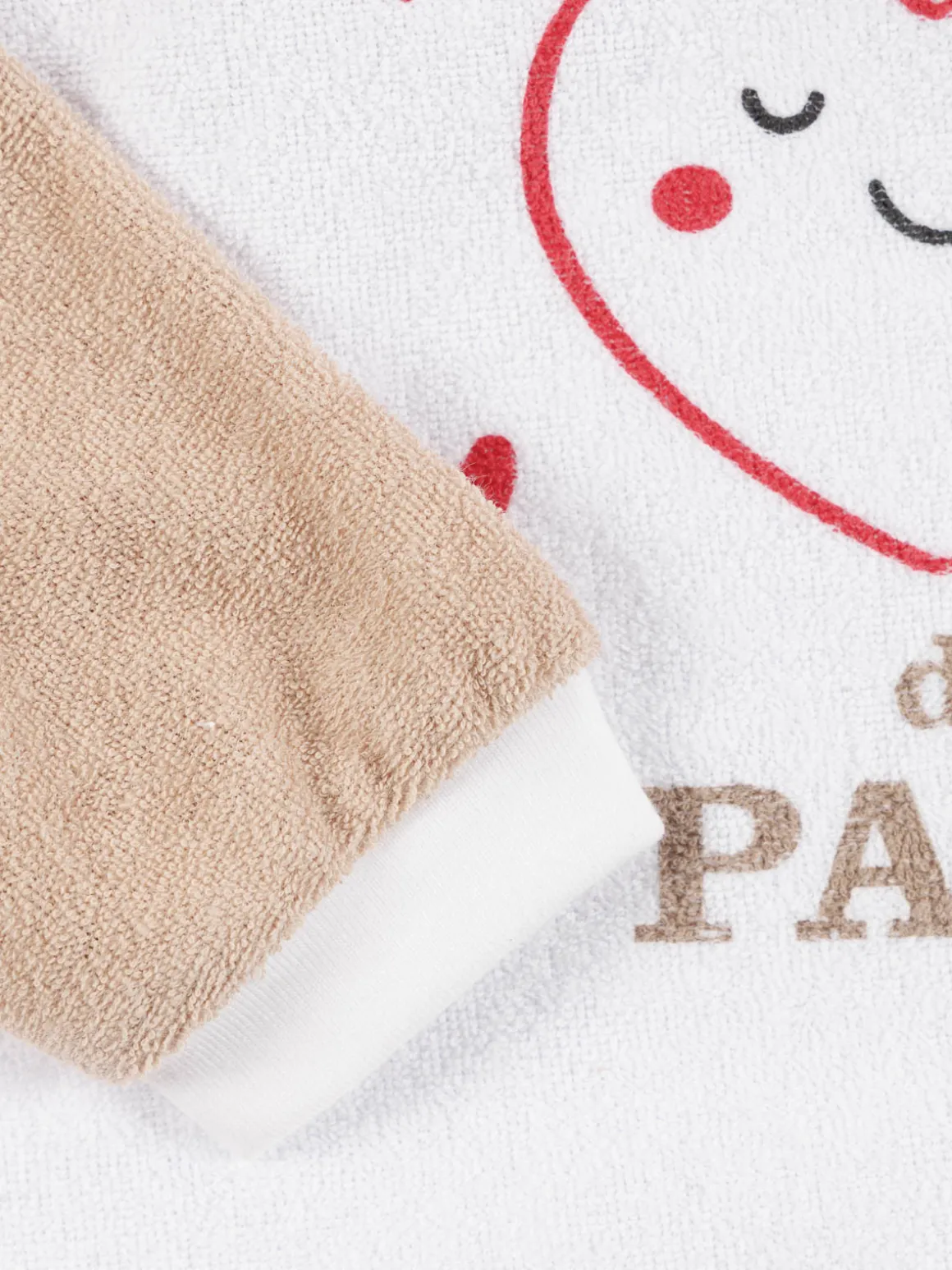 Bavoir petite coeur de bébé papa