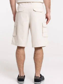 Bermuda cargo beige clair homme