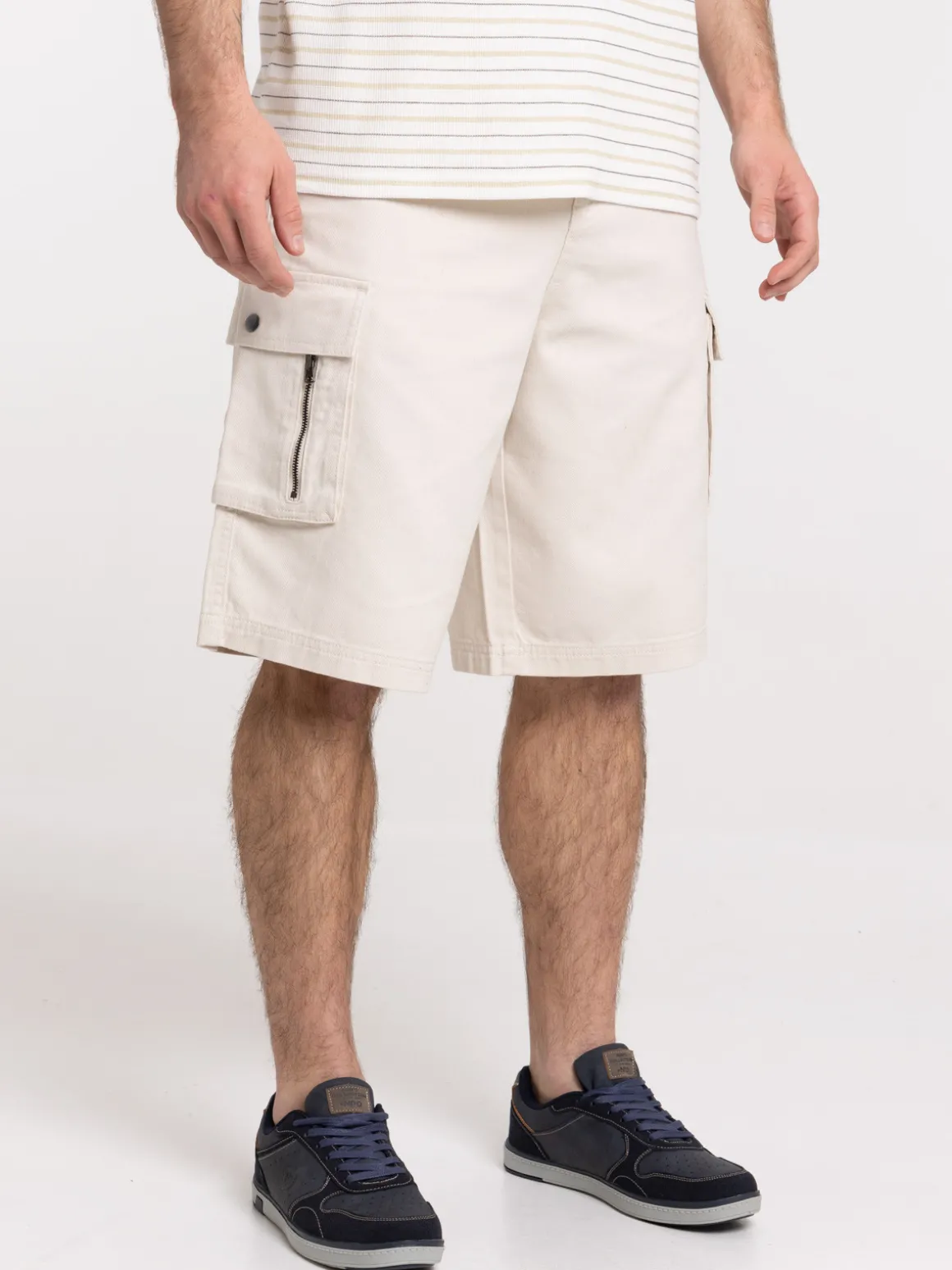 Bermuda cargo beige clair homme