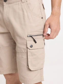 Bermuda cargo coloris sable homme