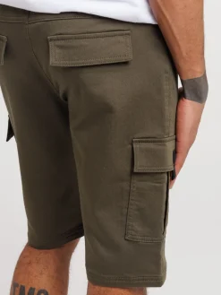 Bermuda cargo kaki homme
