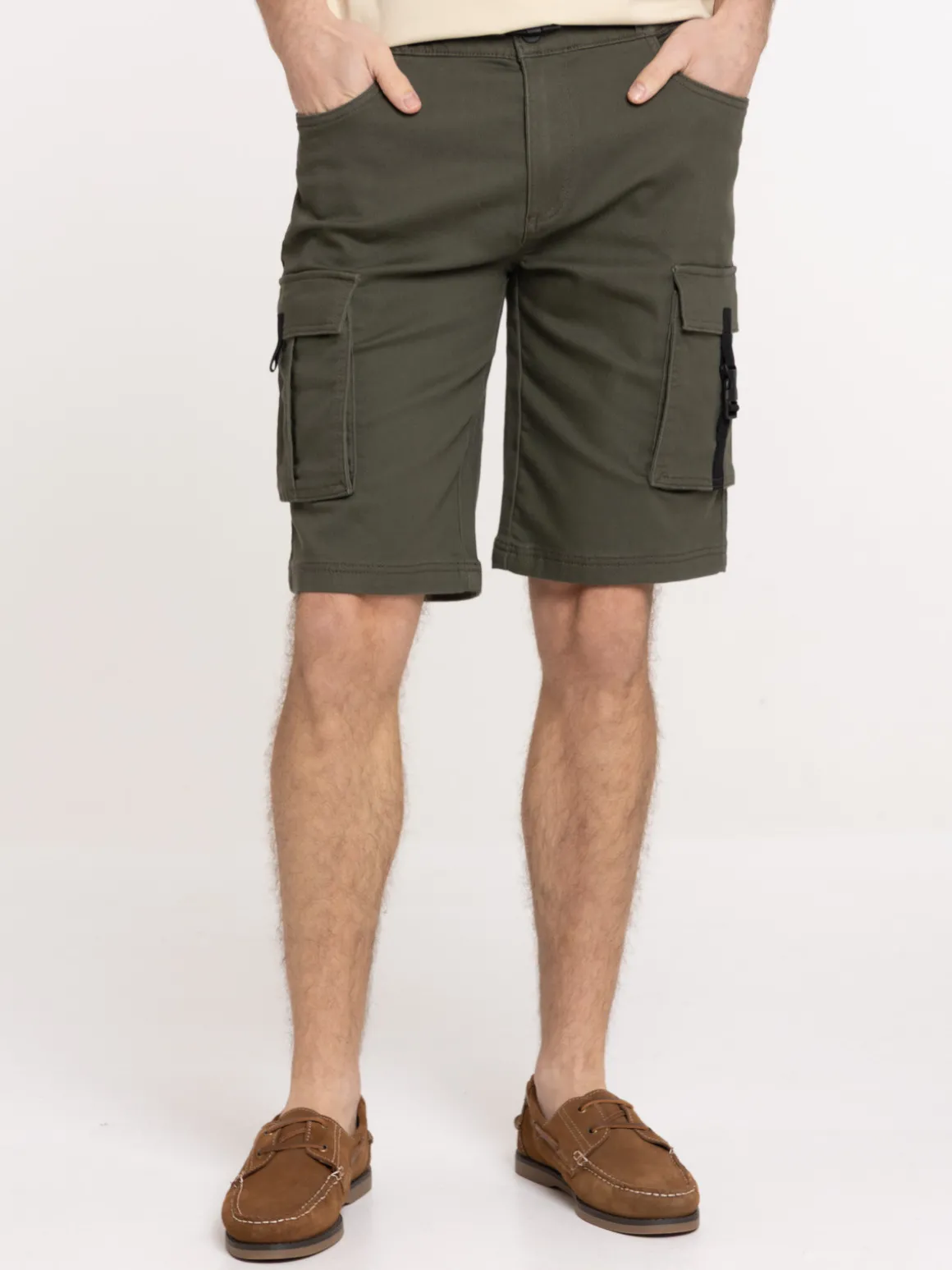 Bermuda cargo kaki quite homme