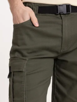Bermuda cargo kaki quite homme
