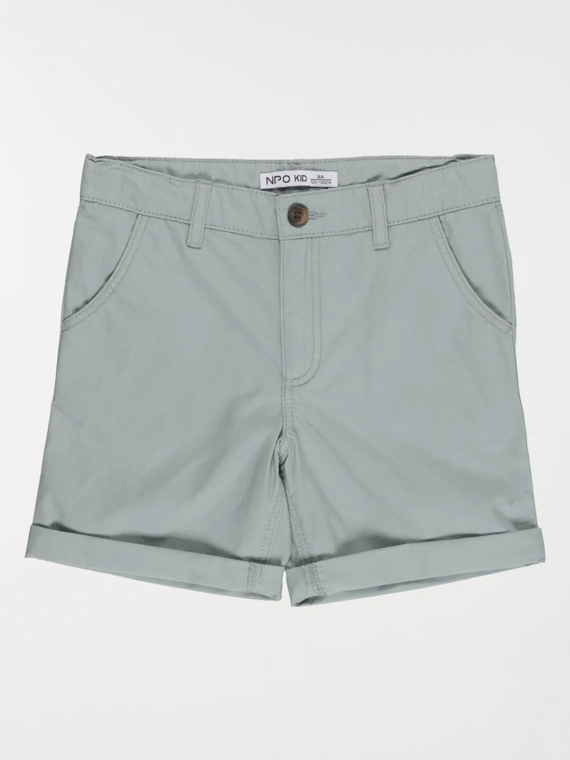 Bermuda chino silver blue garçon (3-12A)