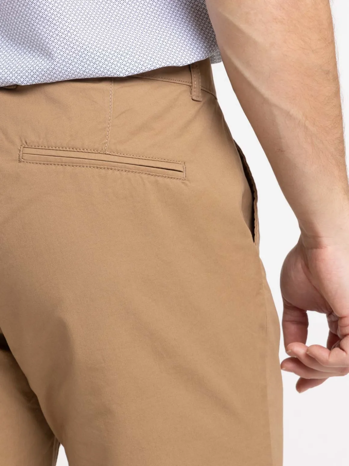 Bermuda coloris fauve homme