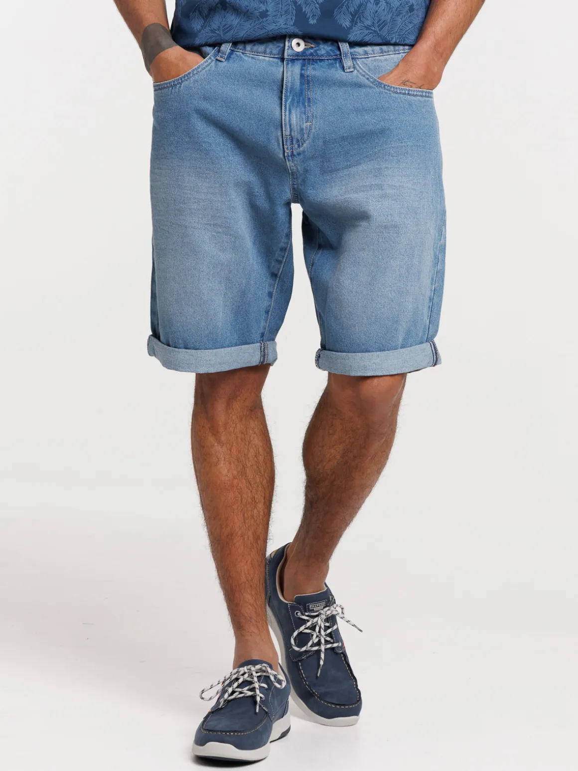 Bermuda en jean stone homme