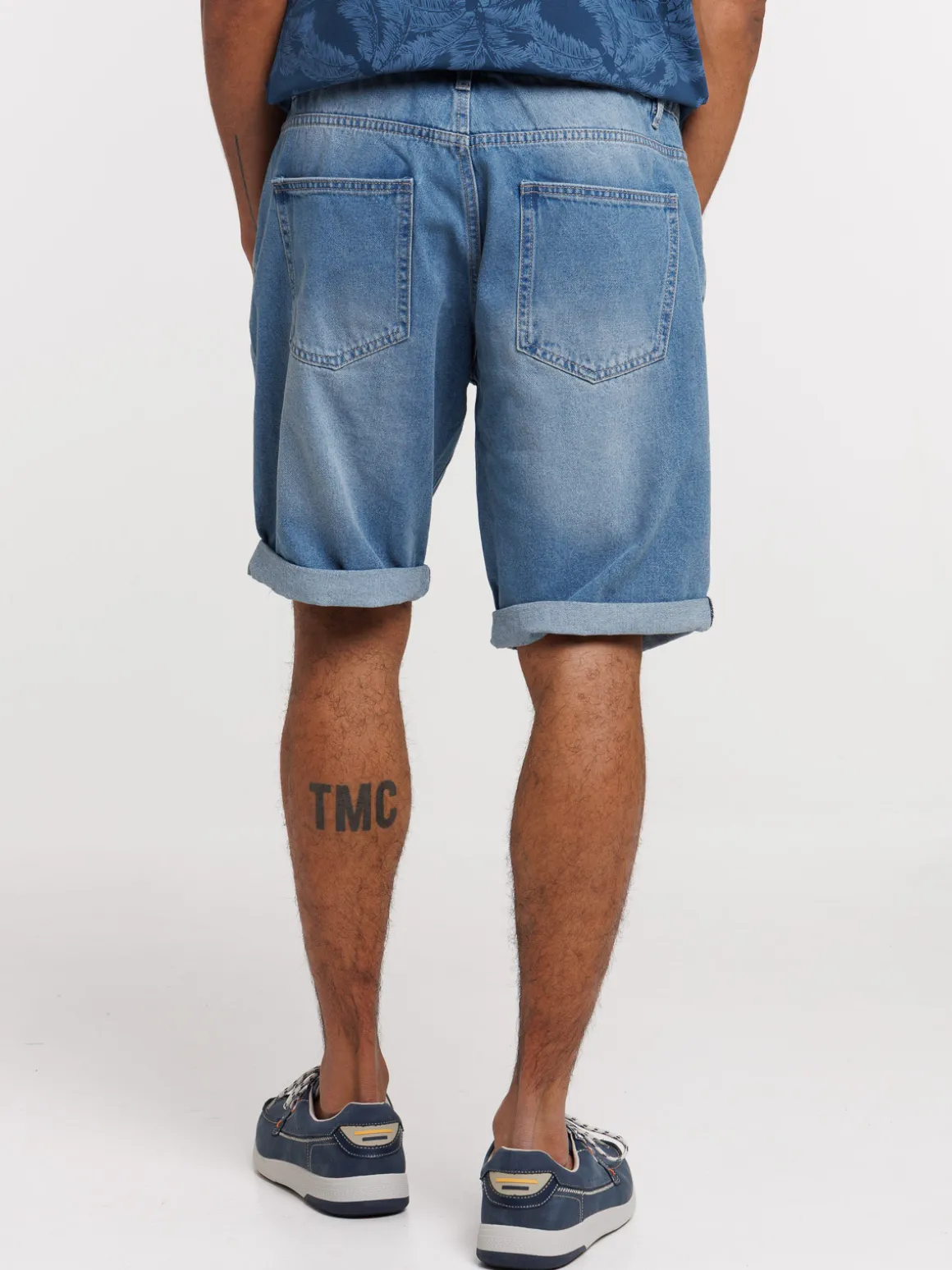 Bermuda en jean stone homme