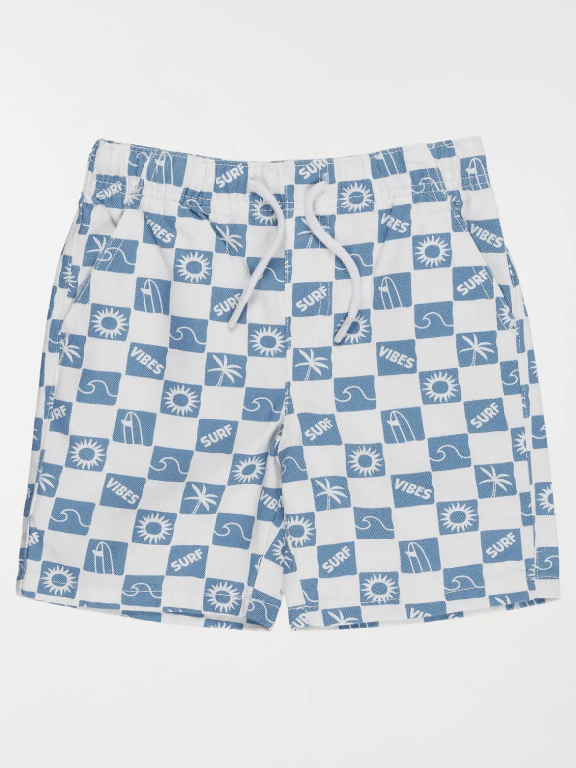 Bermuda imprimé damier garçon (3-12A)