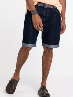 Bermuda jean brut coupe regular homme