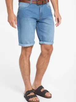 Bermuda jean stone coupe régular homme