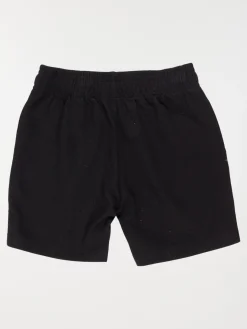 Bermuda molleton noir garçon (3-12A)