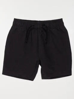 Bermuda molleton noir garçon (3-12A)
