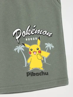 Bermuda Pikachu vert army garçon (3-12A)