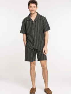 Bermuda rayé homme