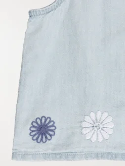 Blouse à bretelles fleurs fille (3-12A)