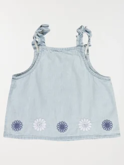 Blouse à bretelles fleurs fille (3-12A)