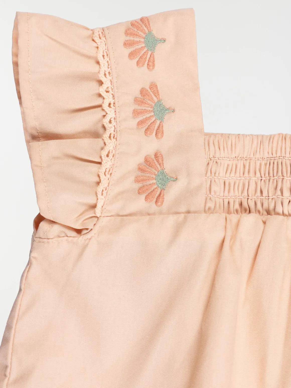 Blouse bretelles volantées fille (3-36M)