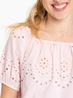 Blouse broderie anglaise femme