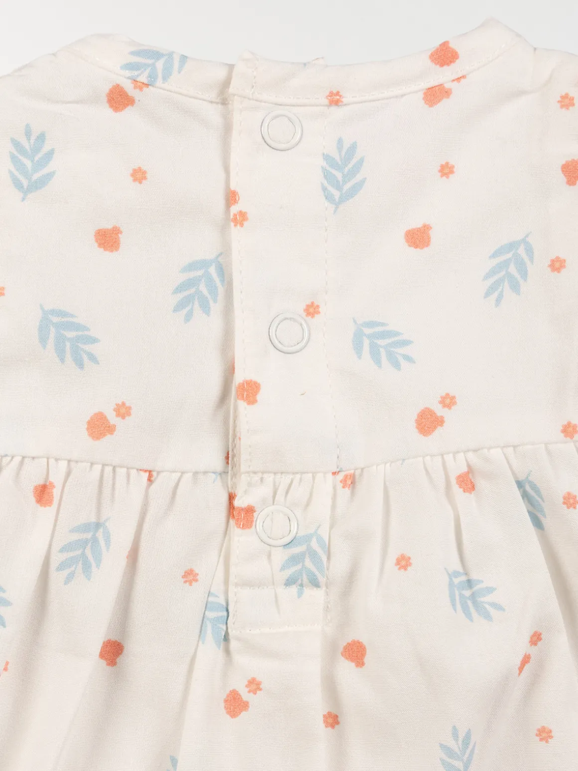Blouse écru imprimée fille (3-24M)