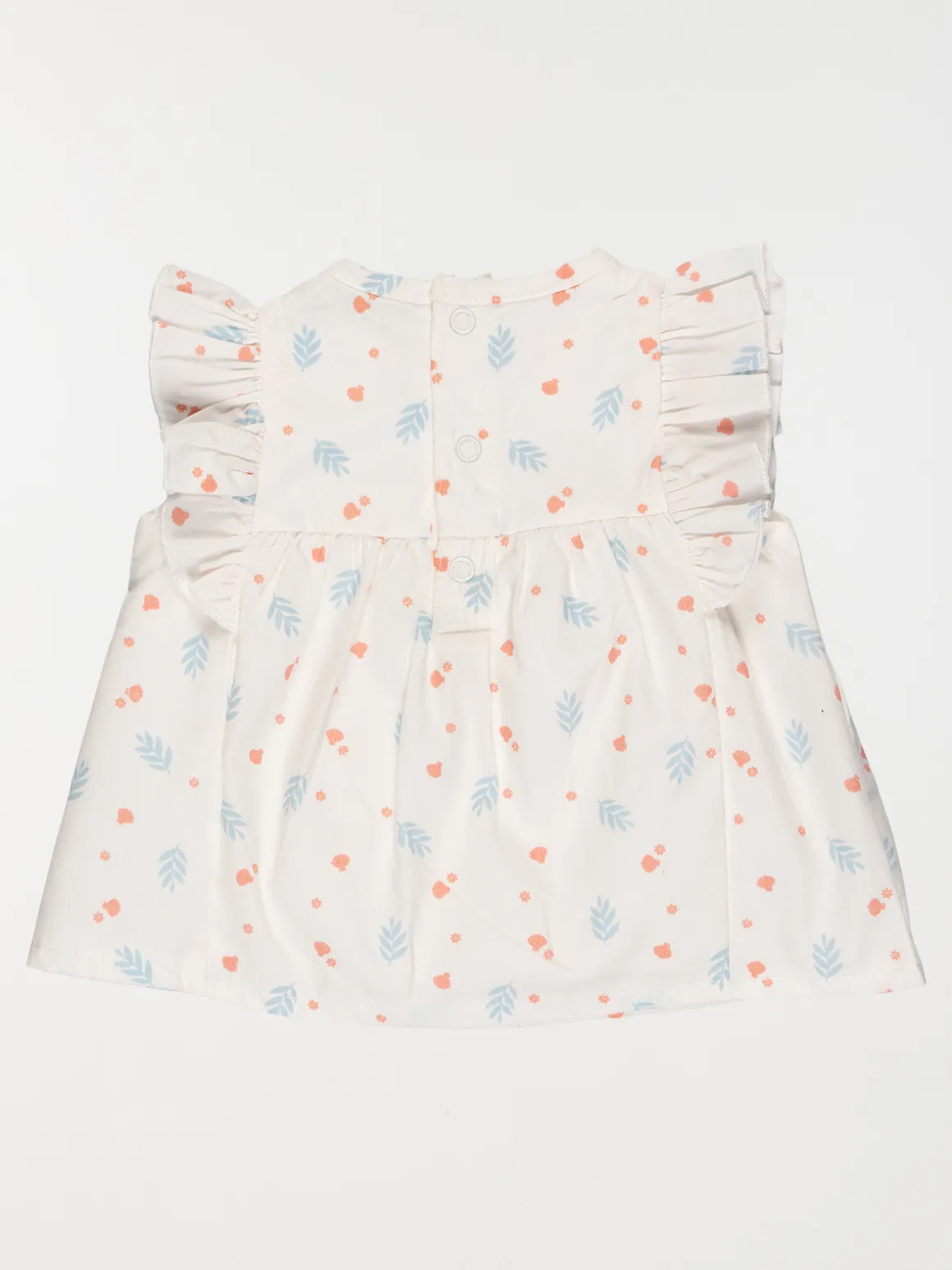 Blouse écru imprimée fille (3-24M)