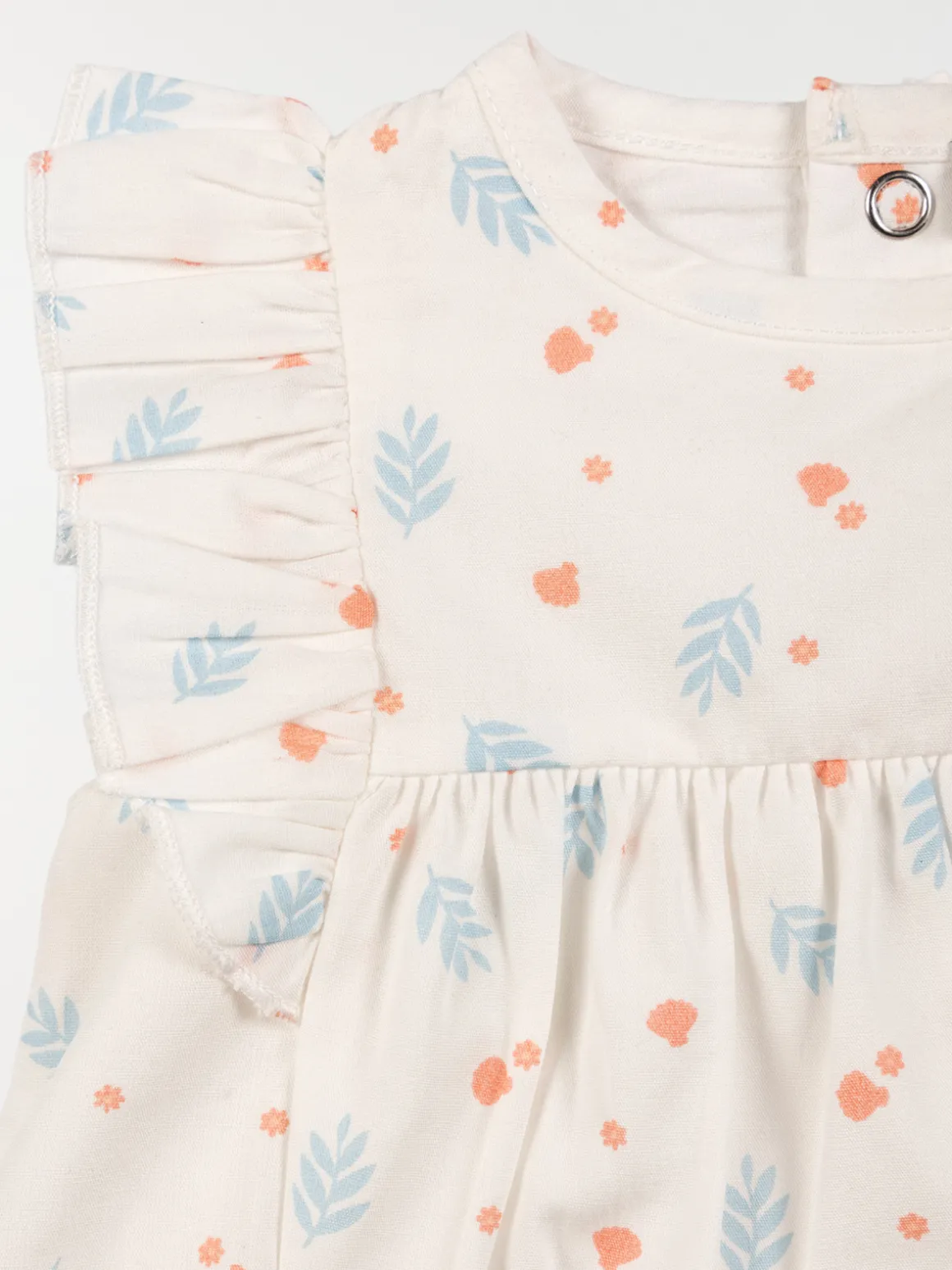 Blouse écru imprimée fille (3-24M)