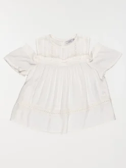Blouse détail macramé fille (10-16A)