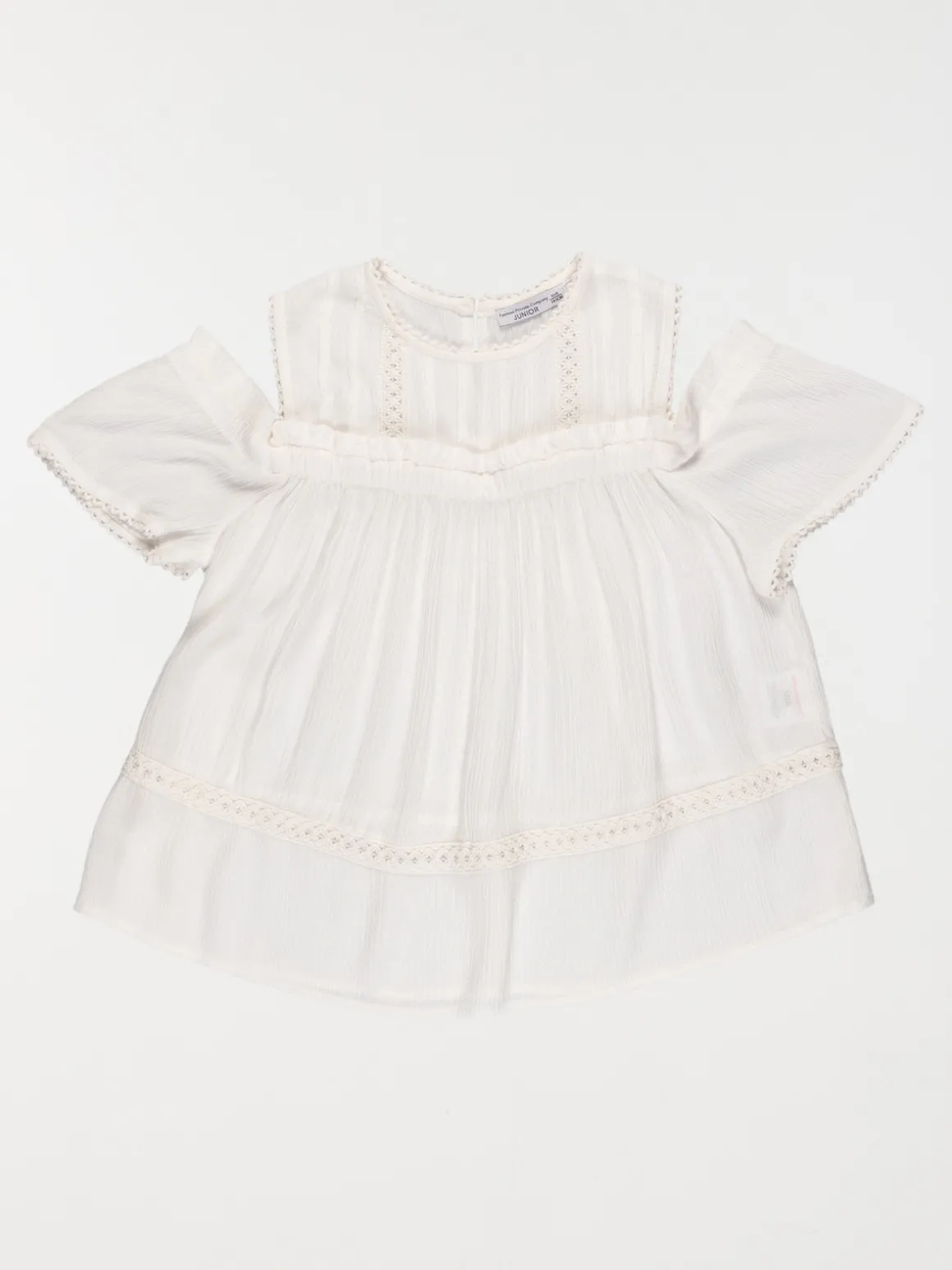 Blouse détail macramé fille (10-16A)