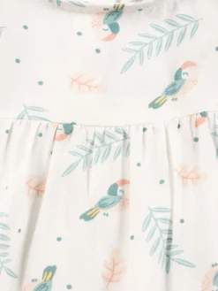 Blouse fille motif tropical (3-36M)