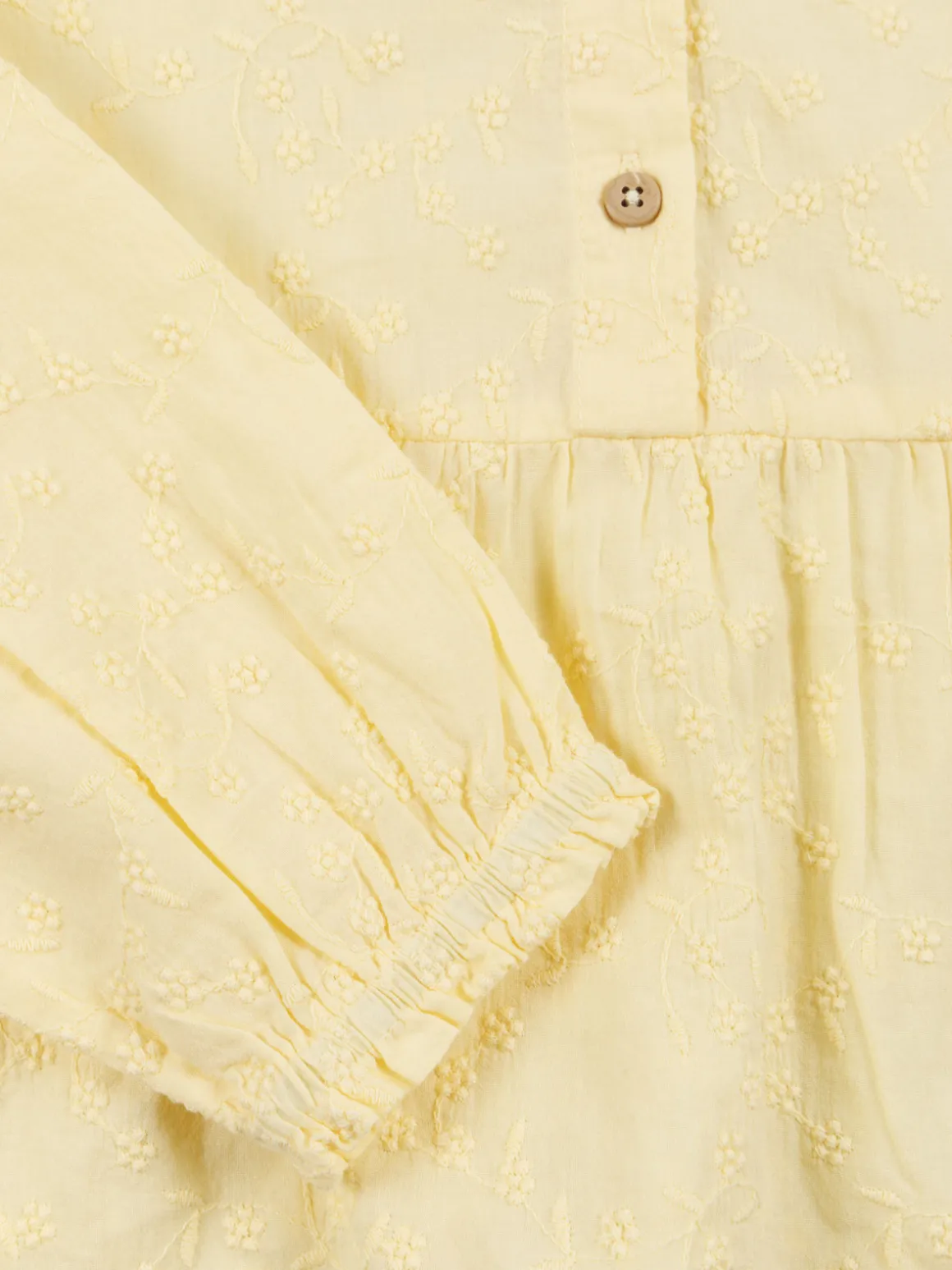 Blouse fleurie brodée fille (3-12A)