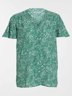 Blouse fleurie femme grande taille