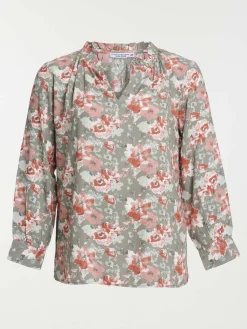 Blouse fleurie grande taille femme