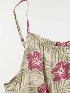 Blouse imprimée bretelles fille (XXS-M)